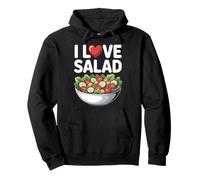Me Encanta la Ensalada Alimentación Saludable Pasión Sudadera con Capucha