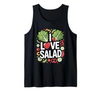 Me Encanta la Ensalada de Hojas Verdes Frescas Camiseta sin Mangas