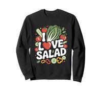 Me encanta la ensalada Verduras frescas Diversión Sudadera