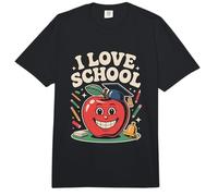Me Encanta la Escuela Feliz Manzana Educación Diversión Comfort Colors Adult Heavyweight T-Shirt