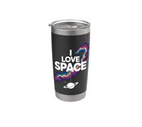 Me encanta la exploración del universo espacial Vaso térmico de acero inoxidable de doble pared