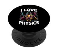 Me encanta la física Diseño de átomos Ecuaciones cuánticas Energía PopSockets PopGrip Adhesivo