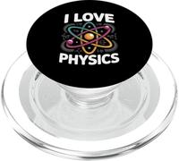 Me encanta la física Diseño de átomos Ecuaciones cuánticas Energía PopSockets PopGrip para MagSafe