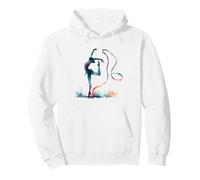 Me Encanta la Gimnasia rítmica con Cinta Acuarela Sudadera con Capucha