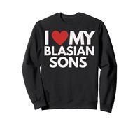 Me Encanta la Herencia Cultural del Orgullo asiático Negro de mi Hijo blasiano Sudadera