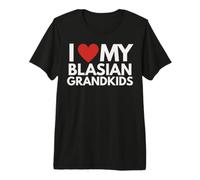 Me Encanta la Herencia del Orgullo asiático Negro de mis Nietos blasianos. Camiseta Premium