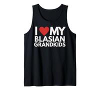 Me Encanta la Herencia del Orgullo asiático Negro de mis Nietos blasianos. Camiseta sin Mangas
