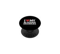Me Encanta la Herencia del Orgullo asiático Negro de mis Nietos blasianos. PopSockets PopGrip Adhesivo