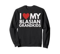 Me Encanta la Herencia del Orgullo asiático Negro de mis Nietos blasianos. Sudadera