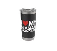 Me encanta la herencia del orgullo asiático negro de mis nietos blasianos. Vaso térmico de acero inoxidable de doble pared