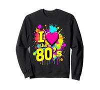 Me encanta la ilustración de Memory Lane de estilo retro de los 80 Sudadera