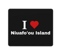Me Encanta La Isla Niuafo'Ou Mouse Pad Antideslizante Alfombrilla De Escritorio Duradero Mousepad para Ordenador Hogar Gaming 25X30Cm