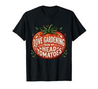 Me Encanta la jardinería de mi Cabeza Tomatoes Funny Gardener Camiseta