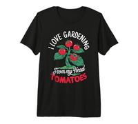 Me Encanta la jardinería de mi Cabeza Tomatoes Funny Gardener Garden Camiseta Premium