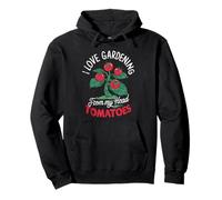 Me Encanta la jardinería de mi Cabeza Tomatoes Funny Gardener Garden Sudadera con Capucha