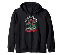 Me Encanta la jardinería de mi Cabeza Tomatoes Funny Gardener Garden Sudadera con Capucha