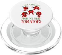 Me Encanta la jardinería de My Head Tomatoes - Razas de Tomates PopSockets PopGrip para MagSafe