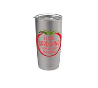 Me encanta la jardinería desde mi cabeza Tomates Funny Garden Tomate Vaso térmico de acero inoxidable de doble pared