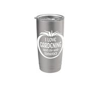 Me encanta la jardinería desde mi cabeza Tomates Funny Garden Tomate Vaso térmico de acero inoxidable de doble pared
