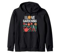 Me encanta la jardinería Girasol Floral Naturaleza Entusiasta Sudadera con Capucha