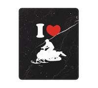 Me Encanta La Moto De Nieve Mouse Pad Portátil Mousepad Duradero Alfombrilla De Ratón para Ordenador Hogar Gaming 25X30Cm