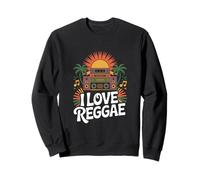Me encanta la música reggae Tropical Boombox Sudadera