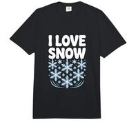 Me Encanta la Nieve, Invierno, Las Maravillas, los Copos de Nieve Comfort Colors Adult Heavyweight T-Shirt