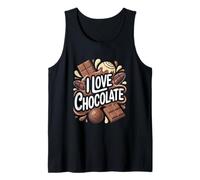 Me Encanta la obsesión del Chocolate Dulce Camiseta sin Mangas