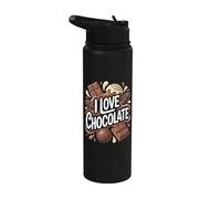 Me encanta la obsesión del chocolate dulce Stainless Steel Insulated Water Bottle