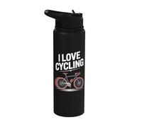 Me encanta la pasión de los entusiastas del ciclismo Stainless Steel Insulated Water Bottle