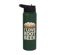 Me encanta la pasión entusiasta de la cerveza de raíz Stainless Steel Insulated Water Bottle