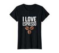 Me Encanta la pasión por los Granos de café Espresso Camiseta gráfica económica