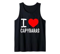 Me encanta la ropa capibaras Camiseta sin Mangas