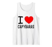 Me encanta la ropa capibaras Camiseta sin Mangas