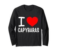 Me encanta la ropa capibaras Manga Larga