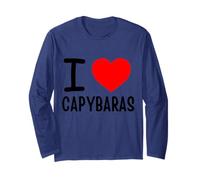 Me encanta la ropa capibaras Manga Larga