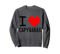 Me encanta la ropa capibaras Sudadera