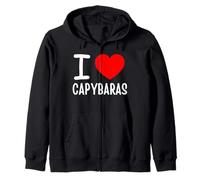Me encanta la ropa capibaras Sudadera con Capucha