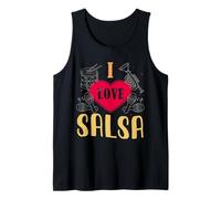 Me Encanta la Salsa y la música Latina es lo Mejor para Bailar Salsa Camiseta sin Mangas