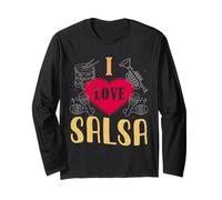 Me Encanta la Salsa y la música Latina es lo Mejor para Bailar Salsa Manga Larga