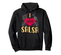 Me Encanta la Salsa y la música Latina es lo Mejor para Bailar Salsa Sudadera con Capucha