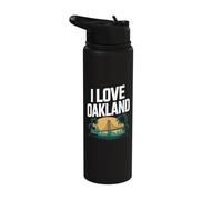 Me encanta la silueta del puente Skyline de Oakland Stainless Steel Insulated Water Bottle