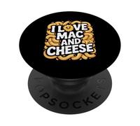 Me encanta la sonrisa de fideos macarrones y queso PopSockets PopGrip Adhesivo