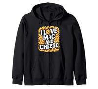 Me encanta la sonrisa de fideos macarrones y queso Sudadera con Capucha