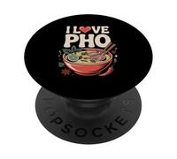 Me Encanta la Sopa de Fideos Pho Cocina vietnamita PopSockets PopGrip Adhesivo