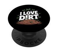 Me encanta la tierra naturaleza jardinería Humor PopSockets PopGrip Adhesivo