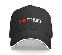 Me encanta la topología del chiste de friki de las matemáticas - gorra de béisbol negra de una línea sombrero western negro sombrero para el hombre para The Sun gorra de golf ropa de golf para hombres