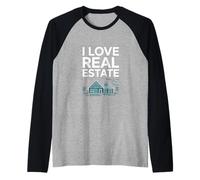 Me encanta la vida apasionada de bienes raíces Camiseta Manga Raglan