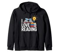 Me Encanta Leer Biblioteca Bibliófila Amante de Libros Sudadera con Capucha