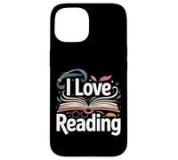 Me Encanta Leer Libro Abierto Biblioteca mágica del ratón de Biblioteca Carcasa para iPhone 15